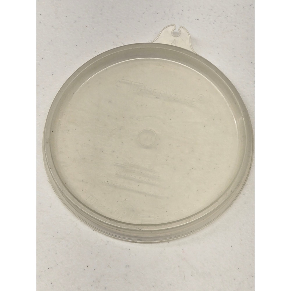 Tupperware Replacement Seal Lid Round 215-28 Translucent Clear Vintage